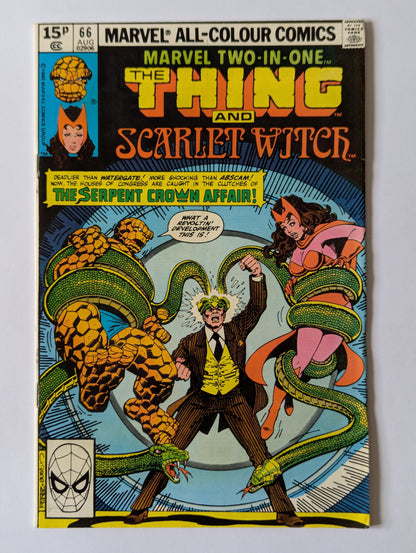 Marvel Two In One #66 Marvel Comic Book
