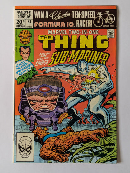 Marvel Two In One #81 Marvel Comic Book