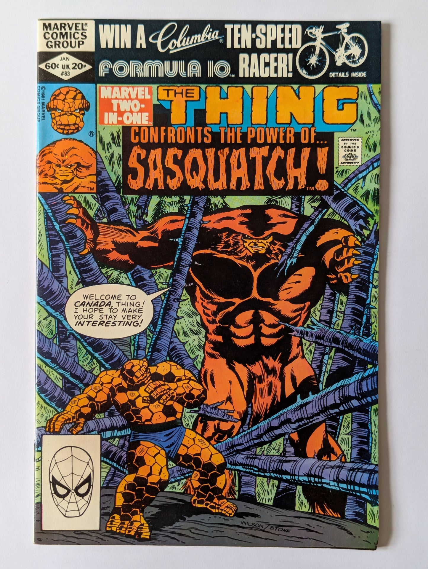 Marvel Two In One #83 Marvel Comic Book