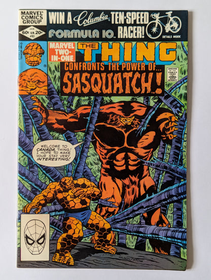 Marvel Two In One #83 Marvel Comic Book