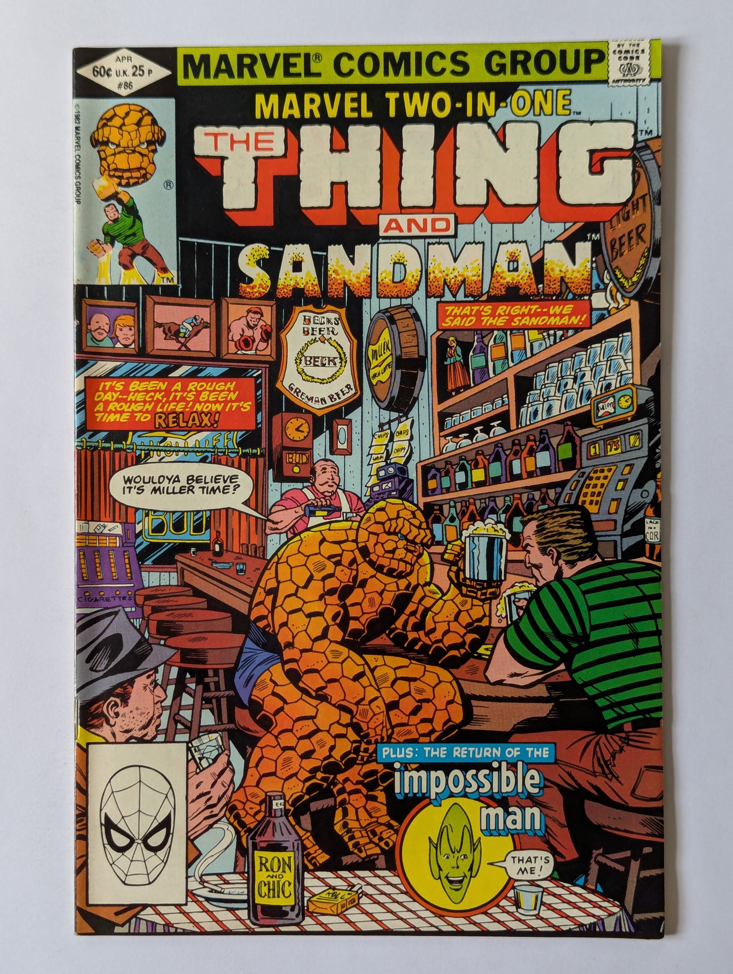 Marvel Two In One #86 Marvel Comic Book