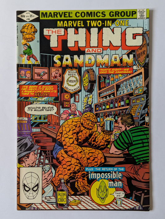 Marvel Two In One #86 Marvel Comic Book