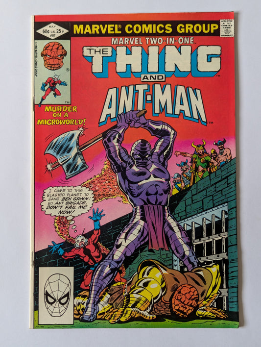 Marvel Two In One #87 Marvel Comic Book
