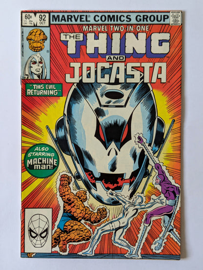 Marvel Two In One #92 Marvel Comic Book
