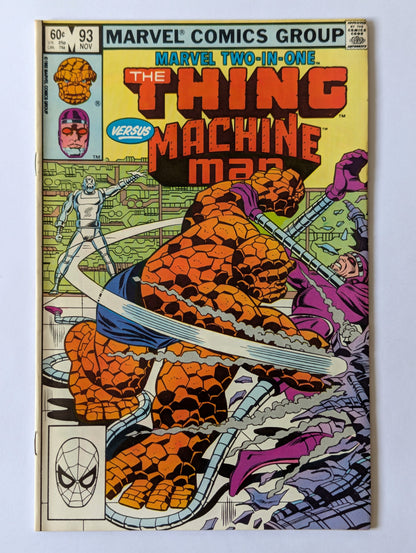 Marvel Two In One #93 Marvel Comic Book