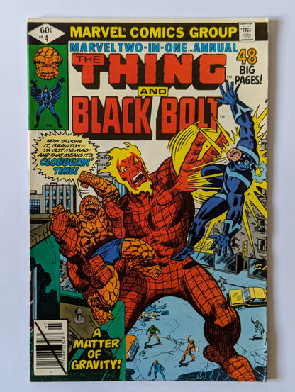Marvel Two In One Annual #4 Marvel Comic Book
