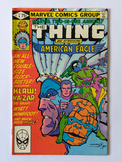 Marvel Two In One Annual #6 Marvel Comic Book