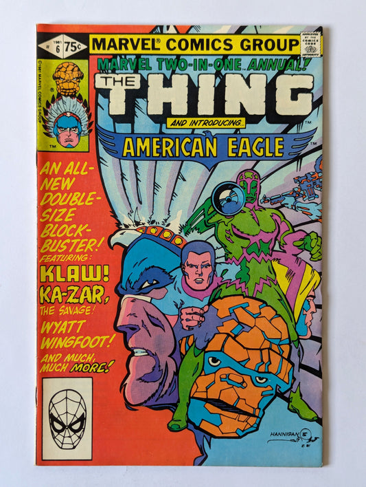 Marvel Two In One Annual #6 Marvel Comic Book