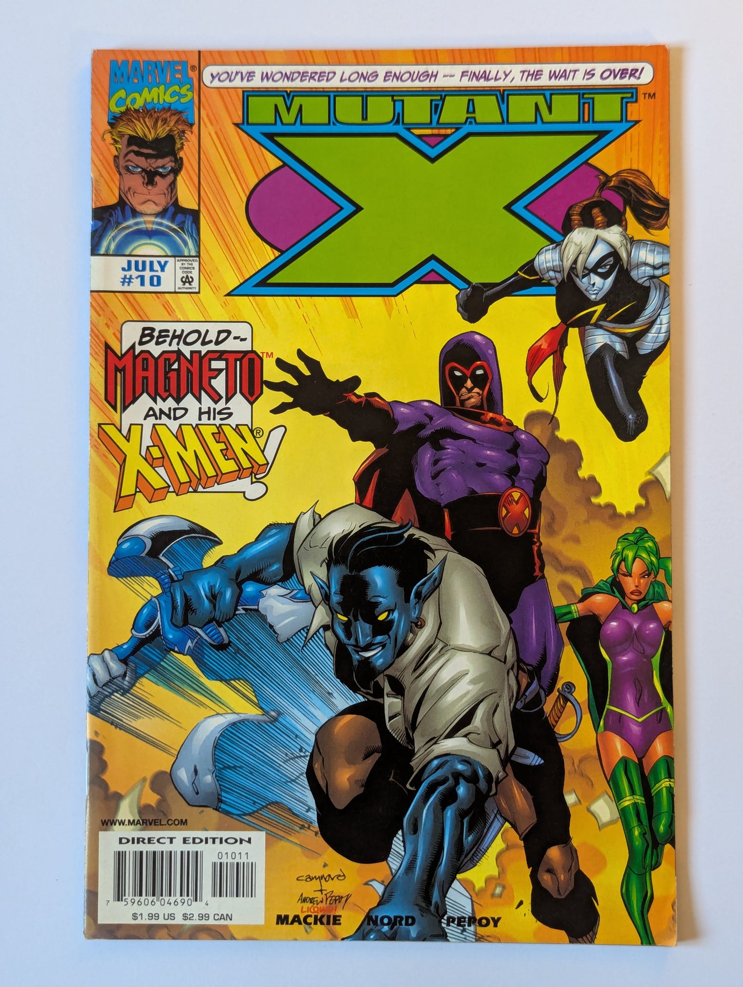 Mutant X #10 Marvel Comic Book