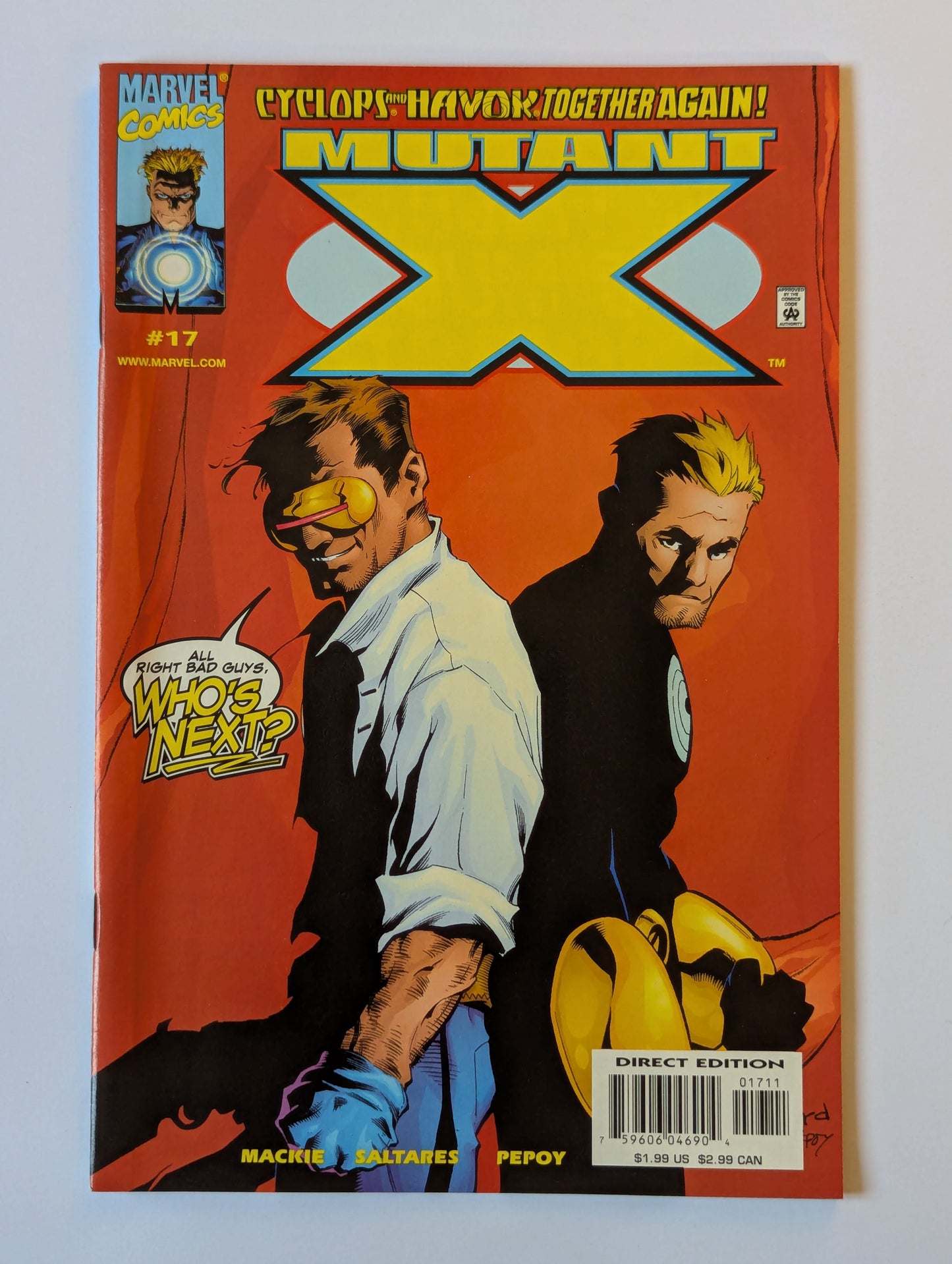 Mutant X #17 Marvel Comic Book