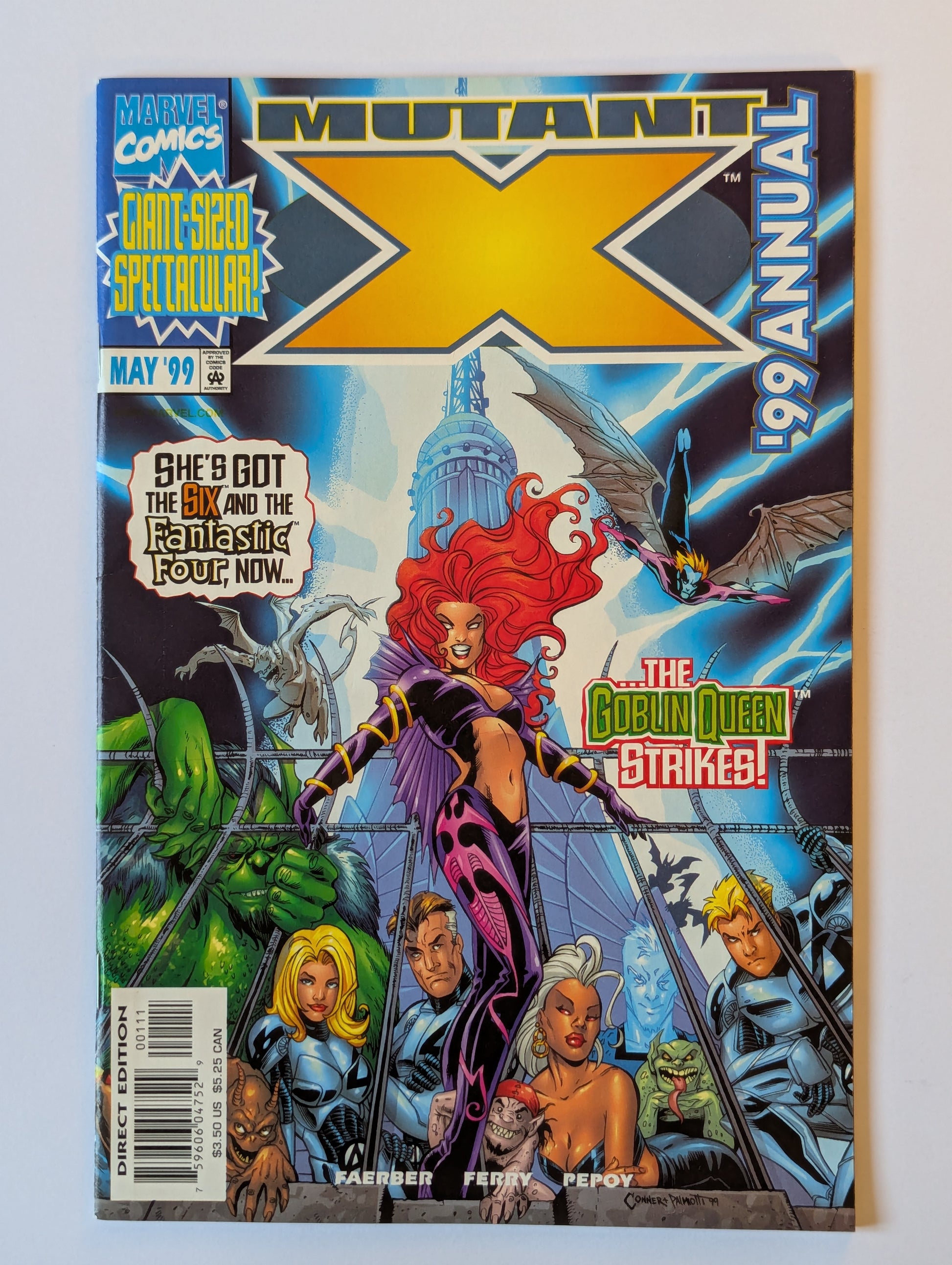 Mutant X Annual 99 Marvel Comic Book