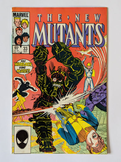 New Mutants #33 Marvel Comic Book