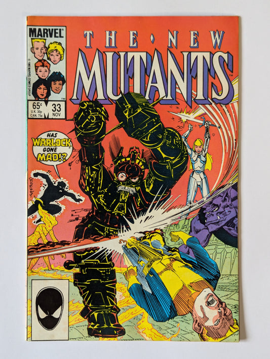 New Mutants #33 Marvel Comic Book