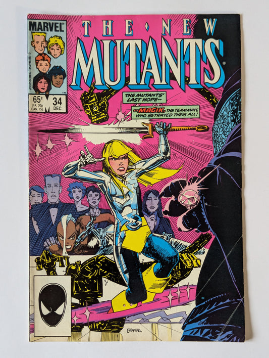 New Mutants #34 Marvel Comic Book