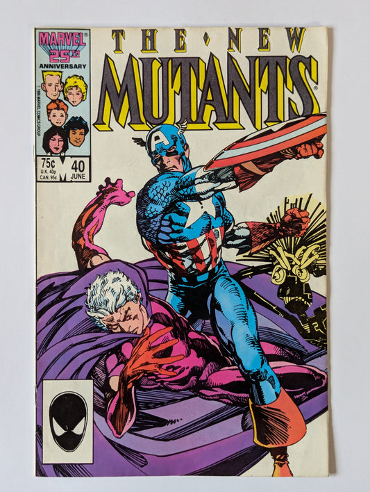 New Mutants #40 Marvel Comic Book