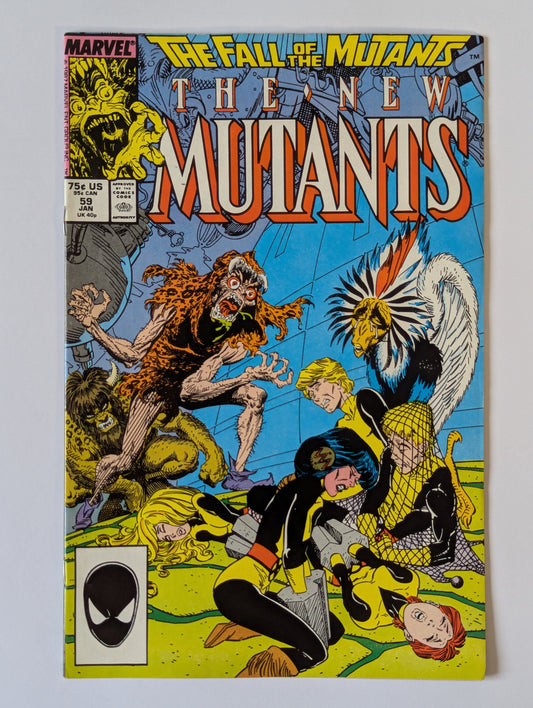 New Mutants #59 Marvel Comic Book