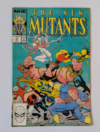 New Mutants #65 Marvel Comic Book