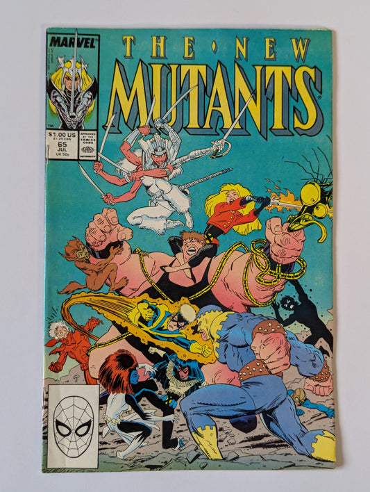 New Mutants #65 Marvel Comic Book