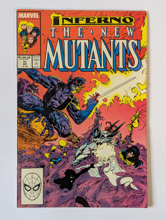 New Mutants #71 Marvel Comic Book