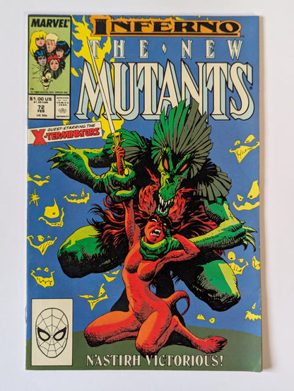New Mutants #72 Marvel Comic Book