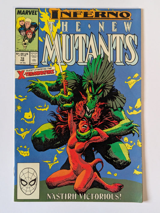 New Mutants #72 Marvel Comic Book