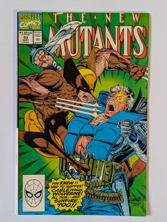 New Mutants #93 Marvel Comic Book