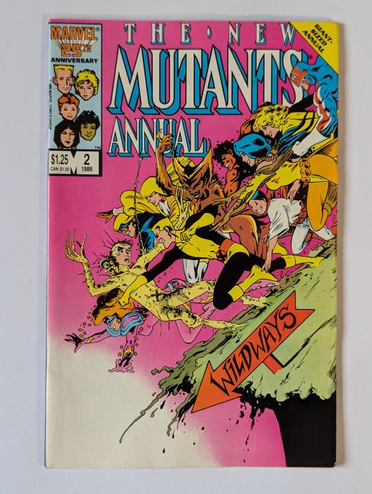 New Mutants Annual #2 Marvel Comic Book