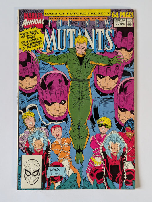 New Mutants Annual #6 Marvel Comic Book