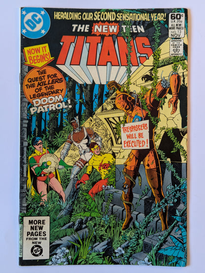 New Teen Titans #13 DC Comic Book