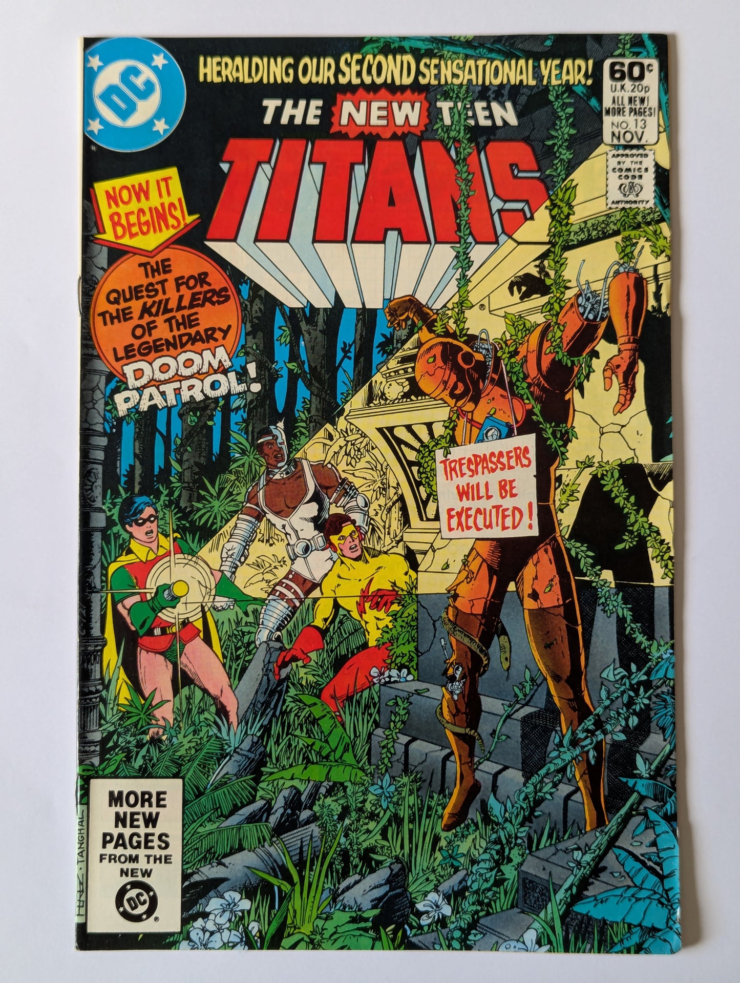 New Teen Titans #13 DC Comic Book