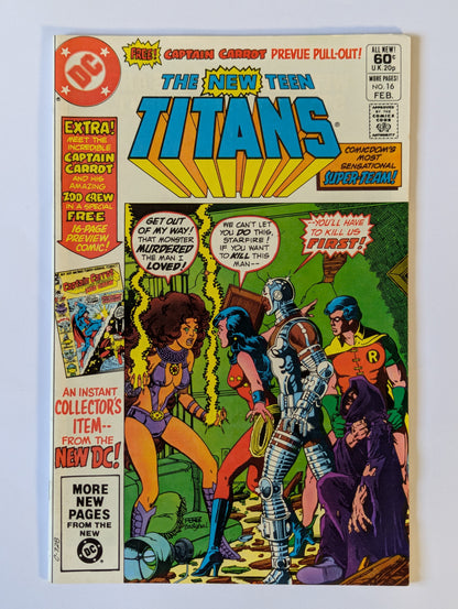 New Teen Titans #16 DC Comic Book