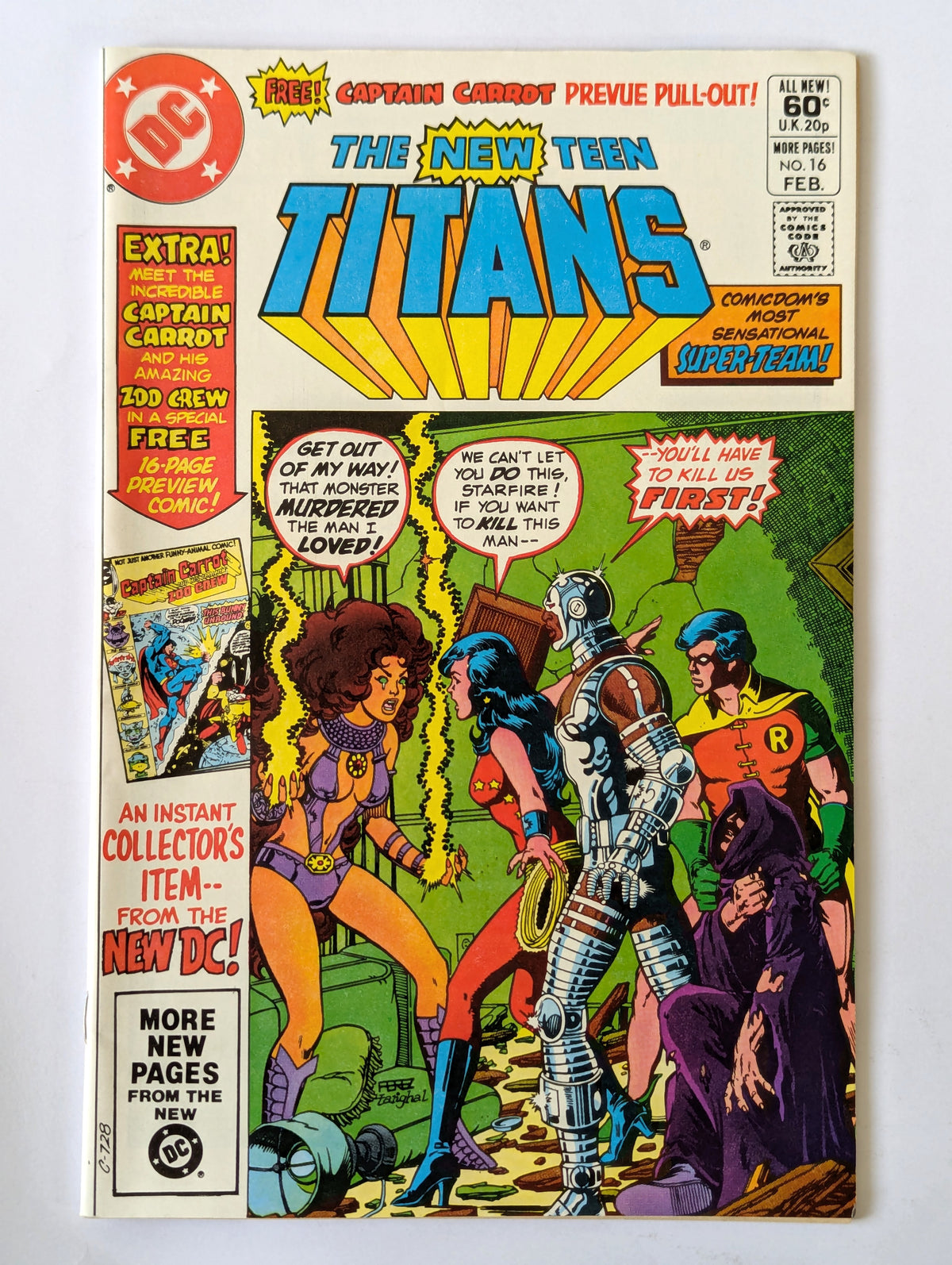 New Teen Titans #16 DC Comic Book