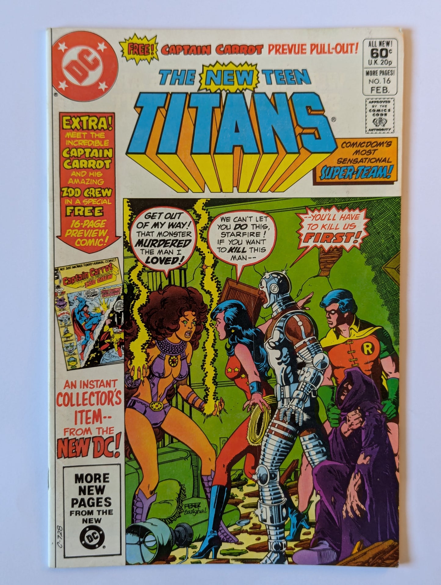New Teen Titans #16 DC Comic Book