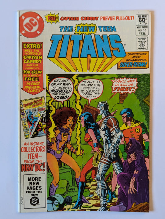 New Teen Titans #16 DC Comic Book