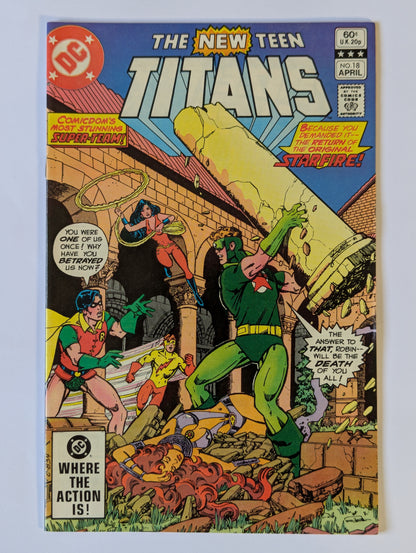 New Teen Titans #18 DC Comic Book