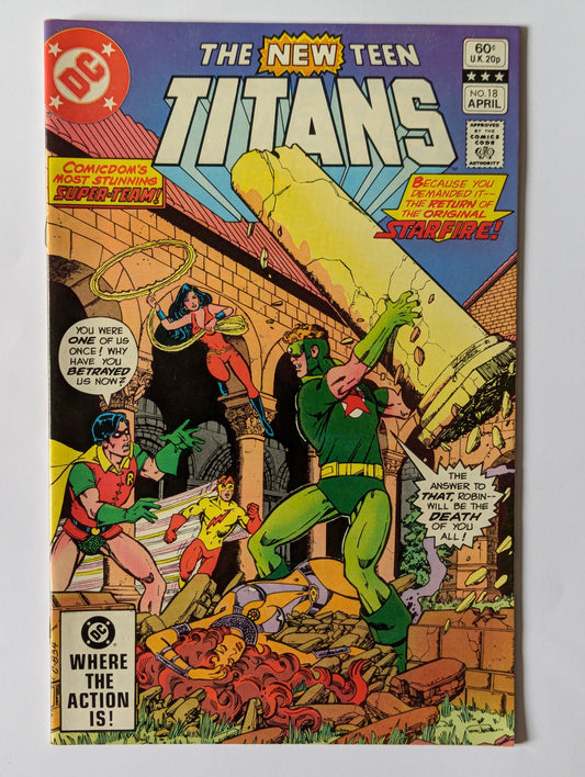 New Teen Titans #18 DC Comic Book