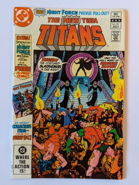 New Teen Titans #21 DC Comic Book