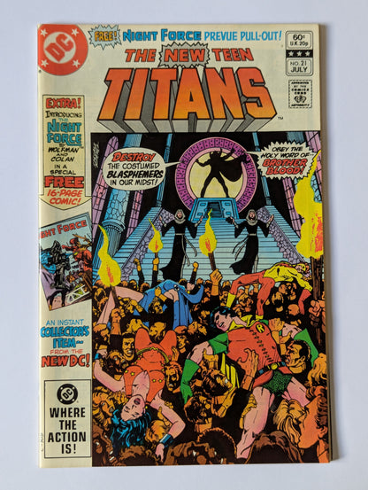 New Teen Titans #21 DC Comic Book