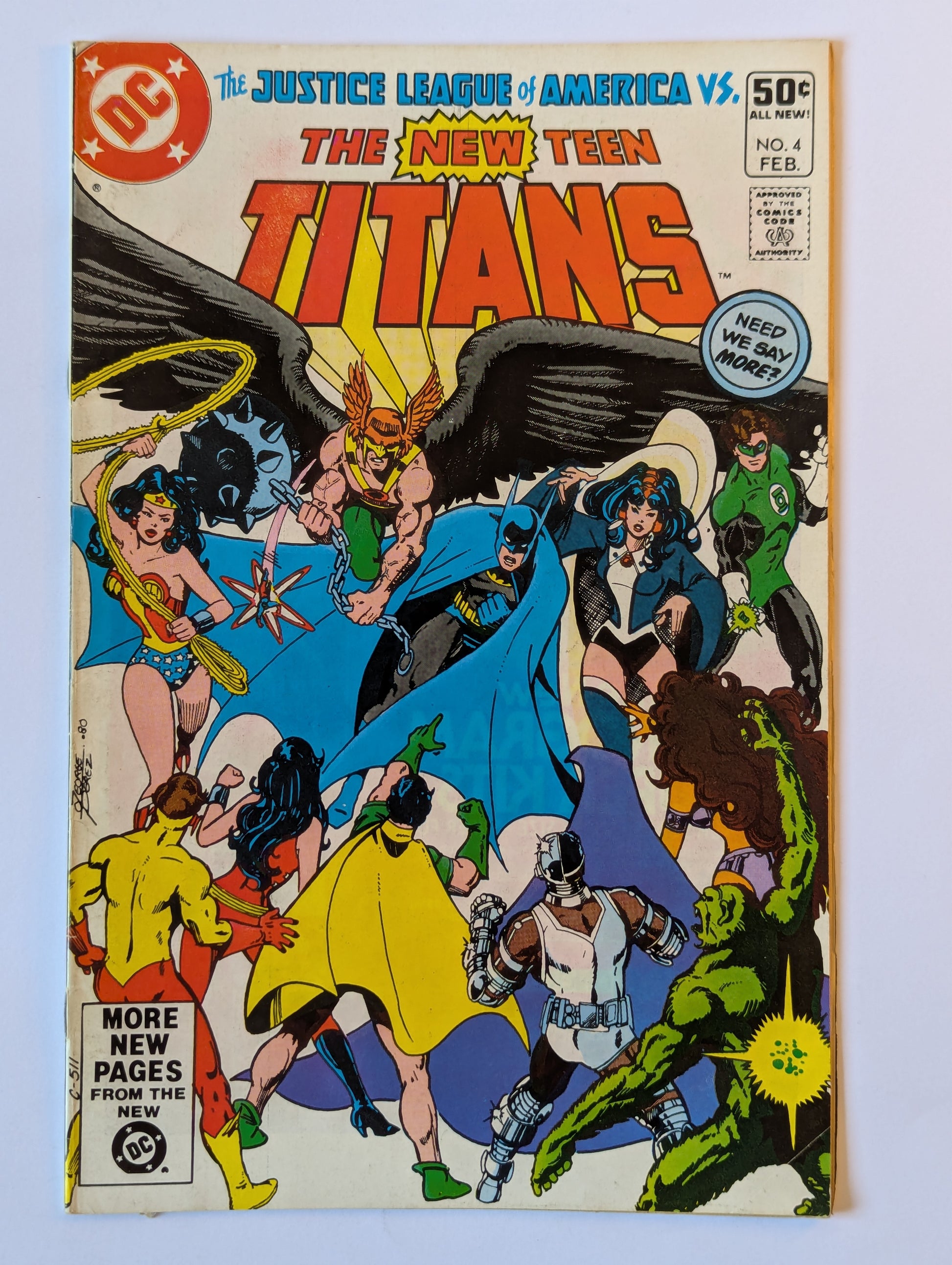 New Teen Titans #4 DC Comic Book
