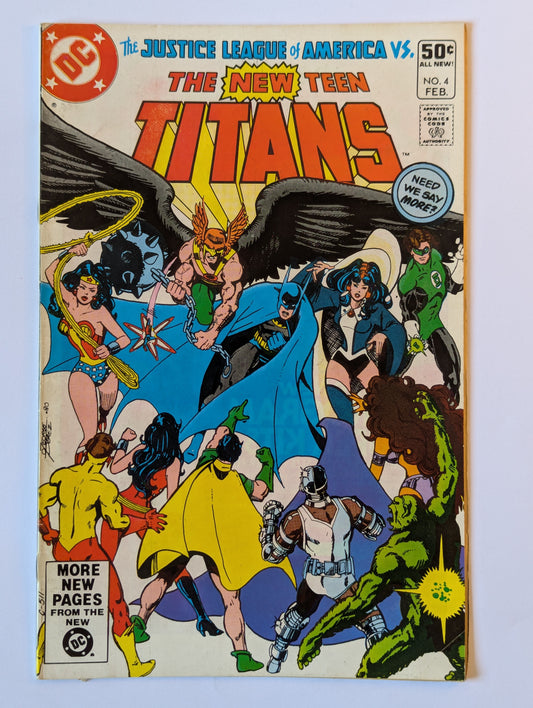New Teen Titans #4 DC Comic Book