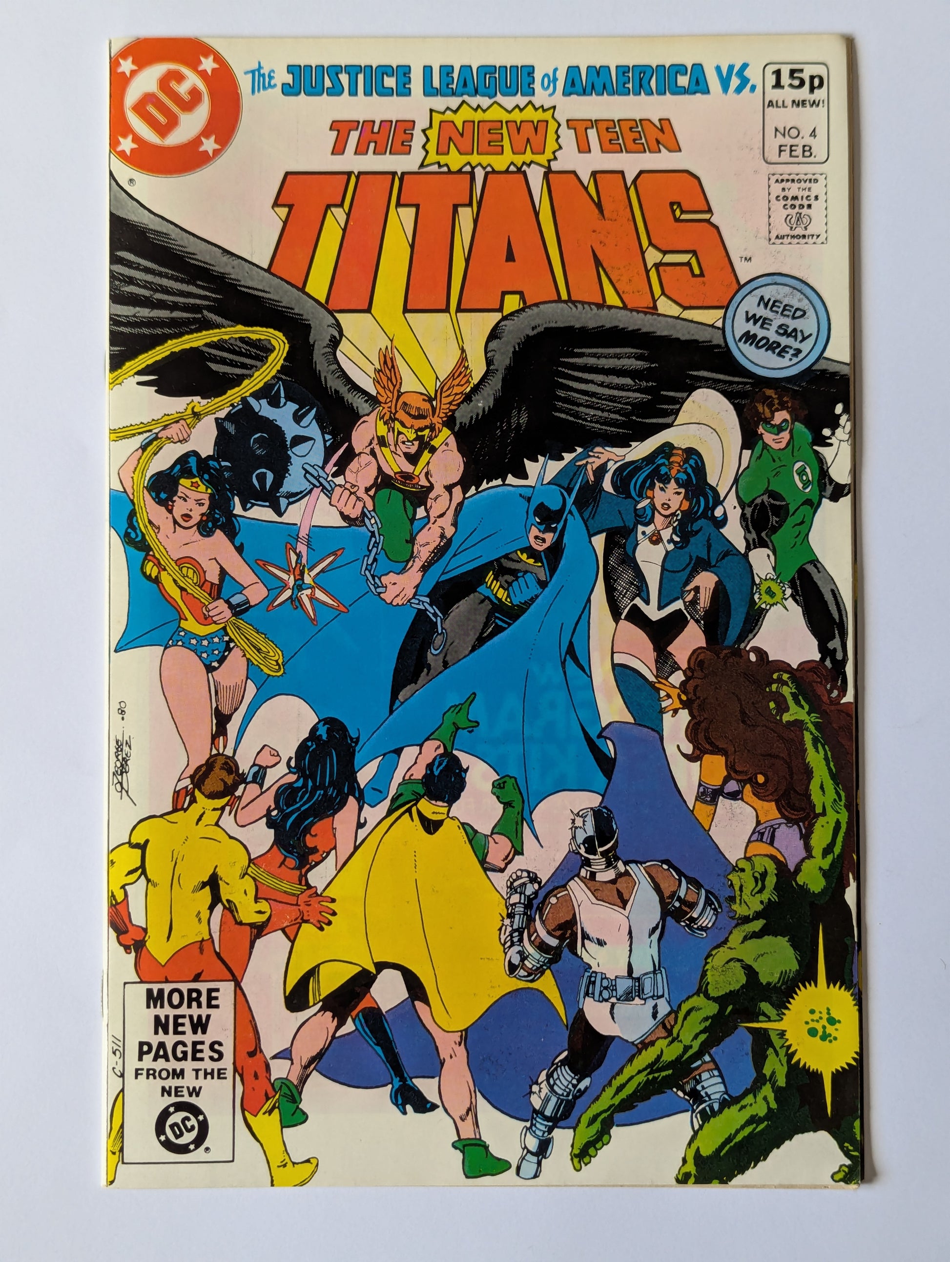 New Teen Titans #4 DC Comic Book