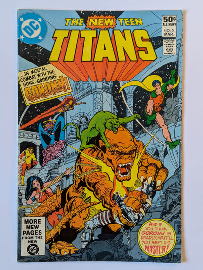 New Teen Titans #5 DC Comic Book