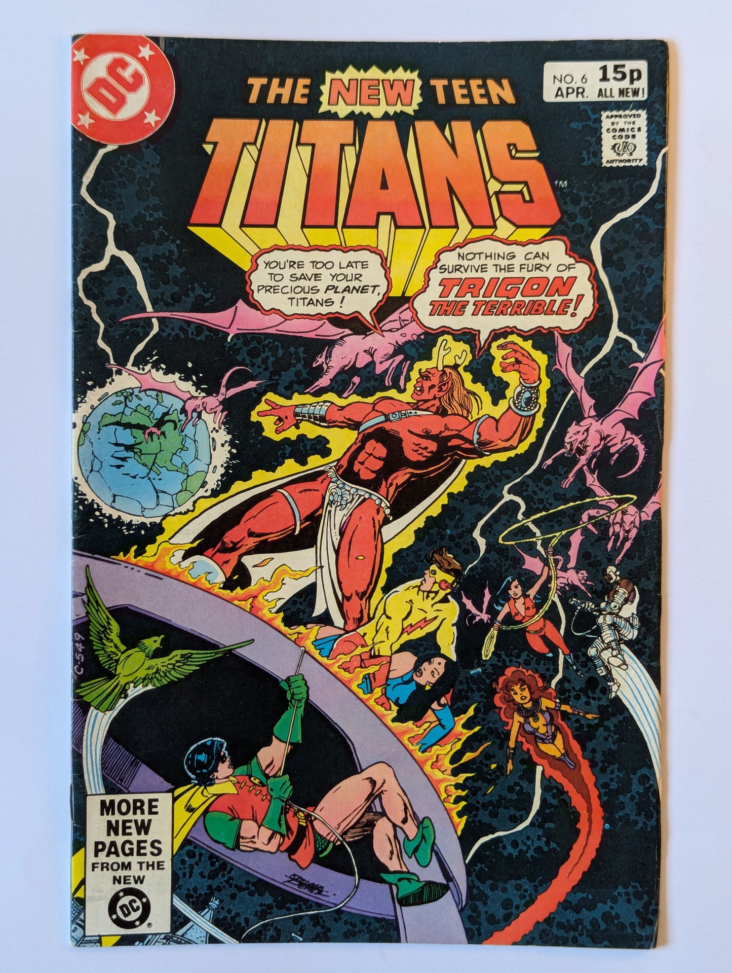 New Teen Titans #6 DC Comic Book