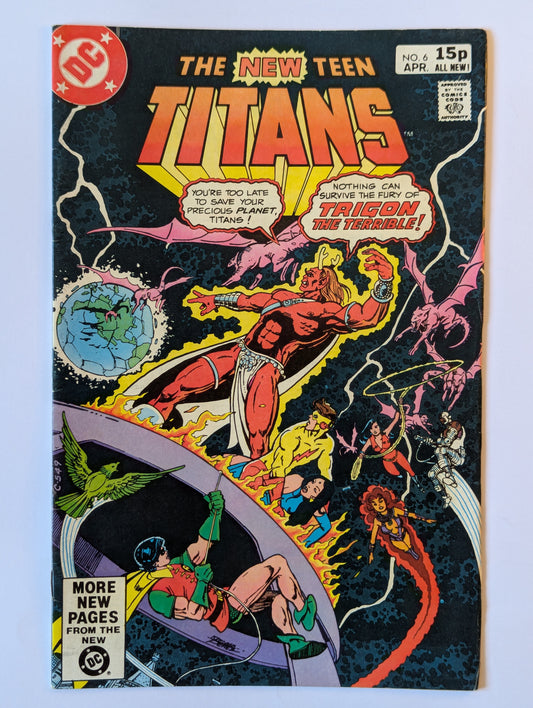New Teen Titans #6 DC Comic Book