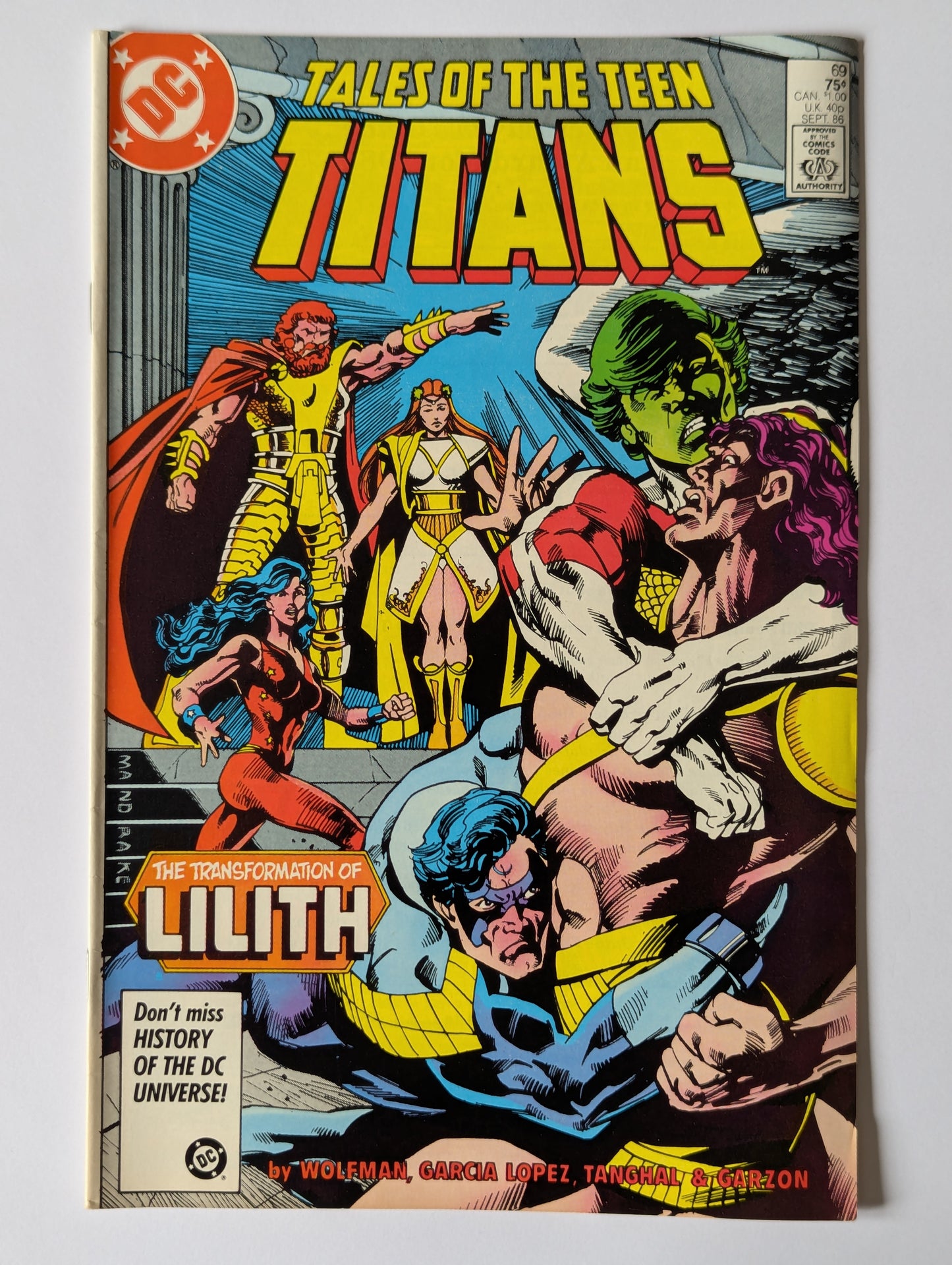 Tales of the Teen Titans #69 DC Comic Book