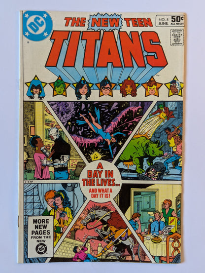 New Teen Titans #8 DC Comic Book