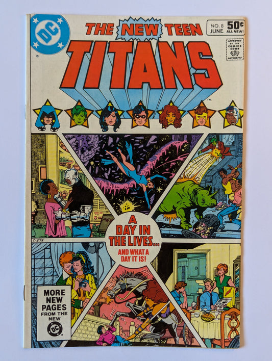 New Teen Titans #8 DC Comic Book