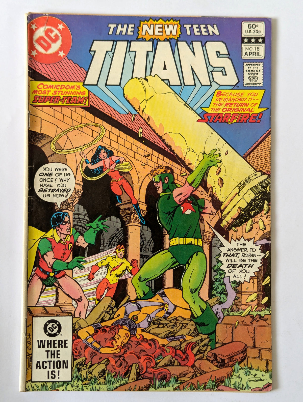 New Teen Titans #18 DC Comic Book