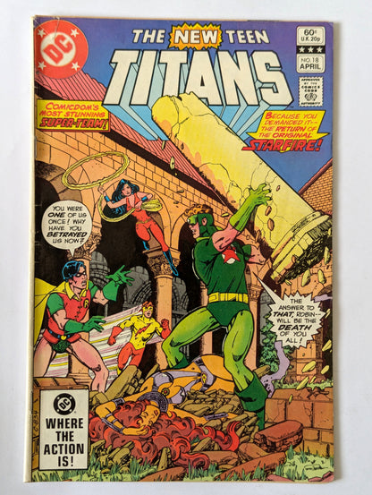 New Teen Titans #18 DC Comic Book