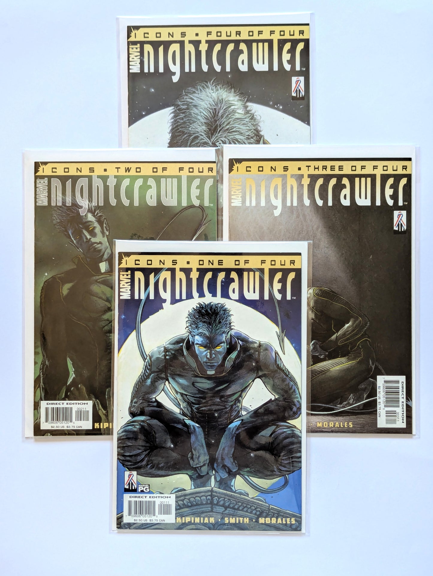 Nightcrawler #1-4 Limited Series Marvel Comic Book Set